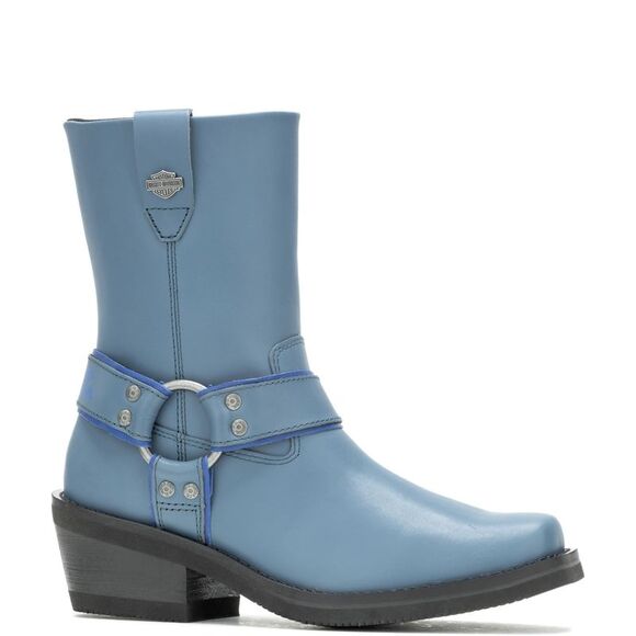 Harley-Davidson Womens Korsen Harness Blue Boots (NWT) - Picture 2 of 7